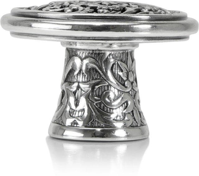 Glendale Court Knob Burnish Silver Finish 8457/6