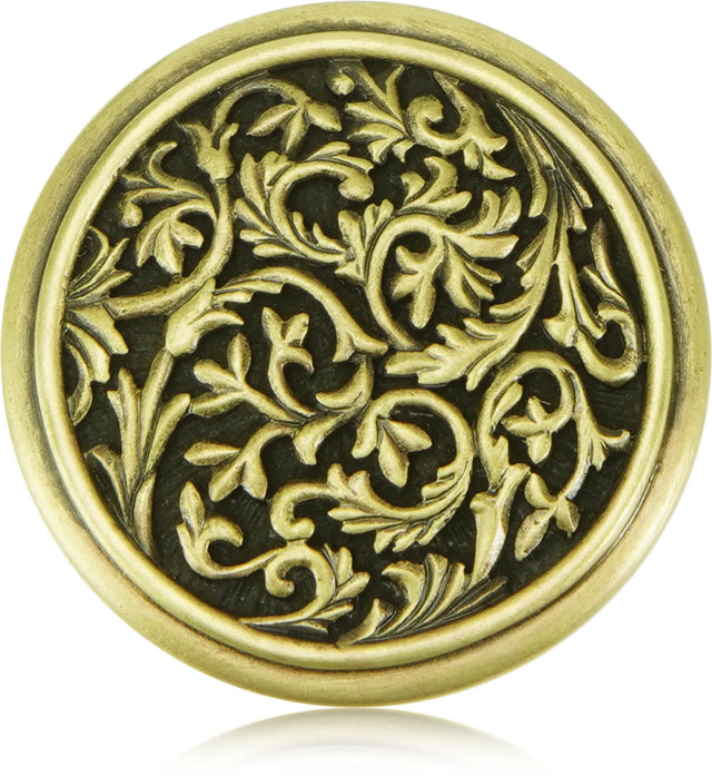 Glendale Court Knob Burnish Brass Finish 8457BB