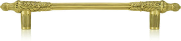 8'' cc Hampton Small App. Pull, Lt. Colorado, Lt. Smoke & Smoke Topaz Museum Gold Finish 8475/9