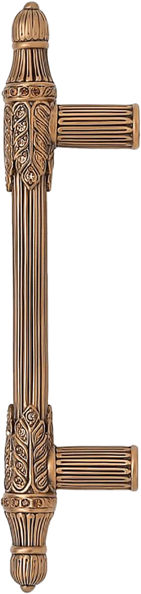3-1/2'' cc Hampton Pull, Lt. Colorado, Lt. Smoke & Smoke Topaz Crystal Museum Gold Finish 8477/9