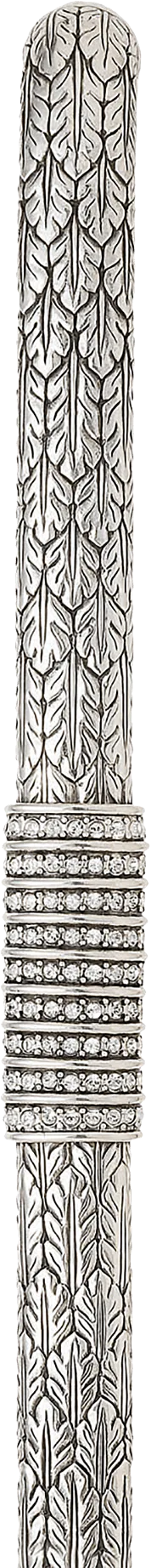 12'' cc Nantucket Jewel Small App. Pull, Clear Crystal Burnish Silver Finish 8496/16