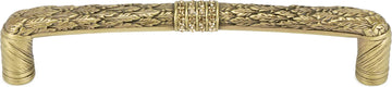 Nantucket Jewel 5'' cc Pull, Decorated With Swarovski® Lt. Colorado Crystal, Burnish Brass Finish 8499BB