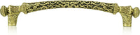 6'' cc Glendale Court Pull, Lt. Colorado Crystal Burnish Brass Finish 8504BB