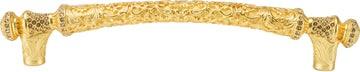 Glendale Court 6'' cc Pull, Decorated With Swarovski® Lt. Colorado Topaz Crystal, Satin Gold Finish 8504SG
