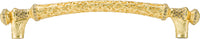 Glendale Court 6'' cc Pull, Decorated With Swarovski® Lt. Colorado Topaz Crystal, Satin Gold Finish 8504SG