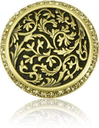 Glendale Court Knob, Lt. Colorado Crystal Burnish Brass Finish 8507BB