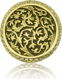 Glendale Court Knob, Lt. Colorado Crystal Florentine Gold Finish 8507FG