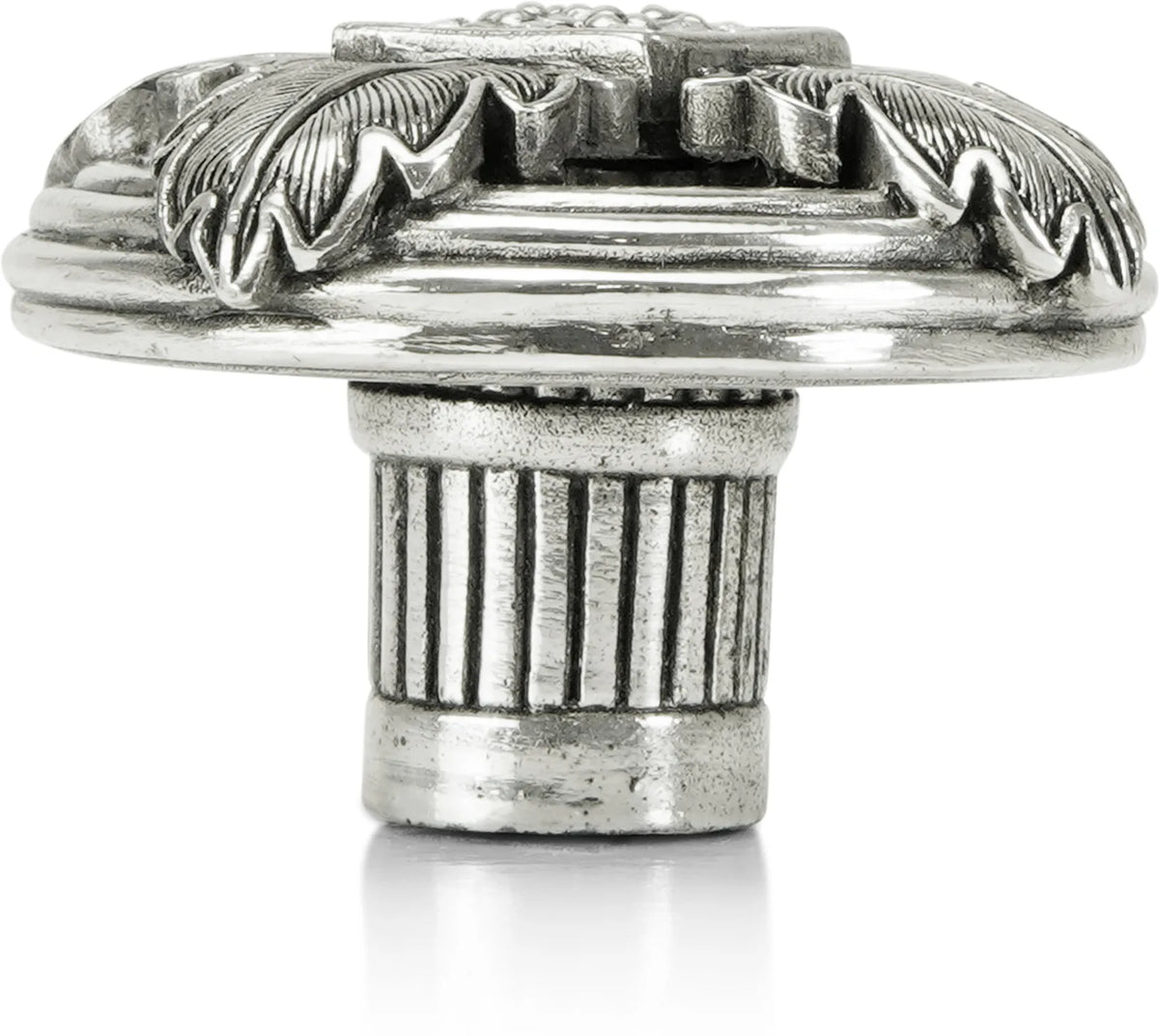 Hollis Knob, Clear Crystal Burnish Silver Finish 8513/16