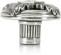 Hollis Knob, Clear Crystal Burnish Silver Finish 8513/16