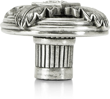 Hollis Knob, Clear Crystal Burnish Silver Finish 8513/16