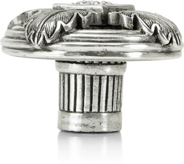 Hollis Knob, Clear Crystal Burnish Silver Finish 8513/16