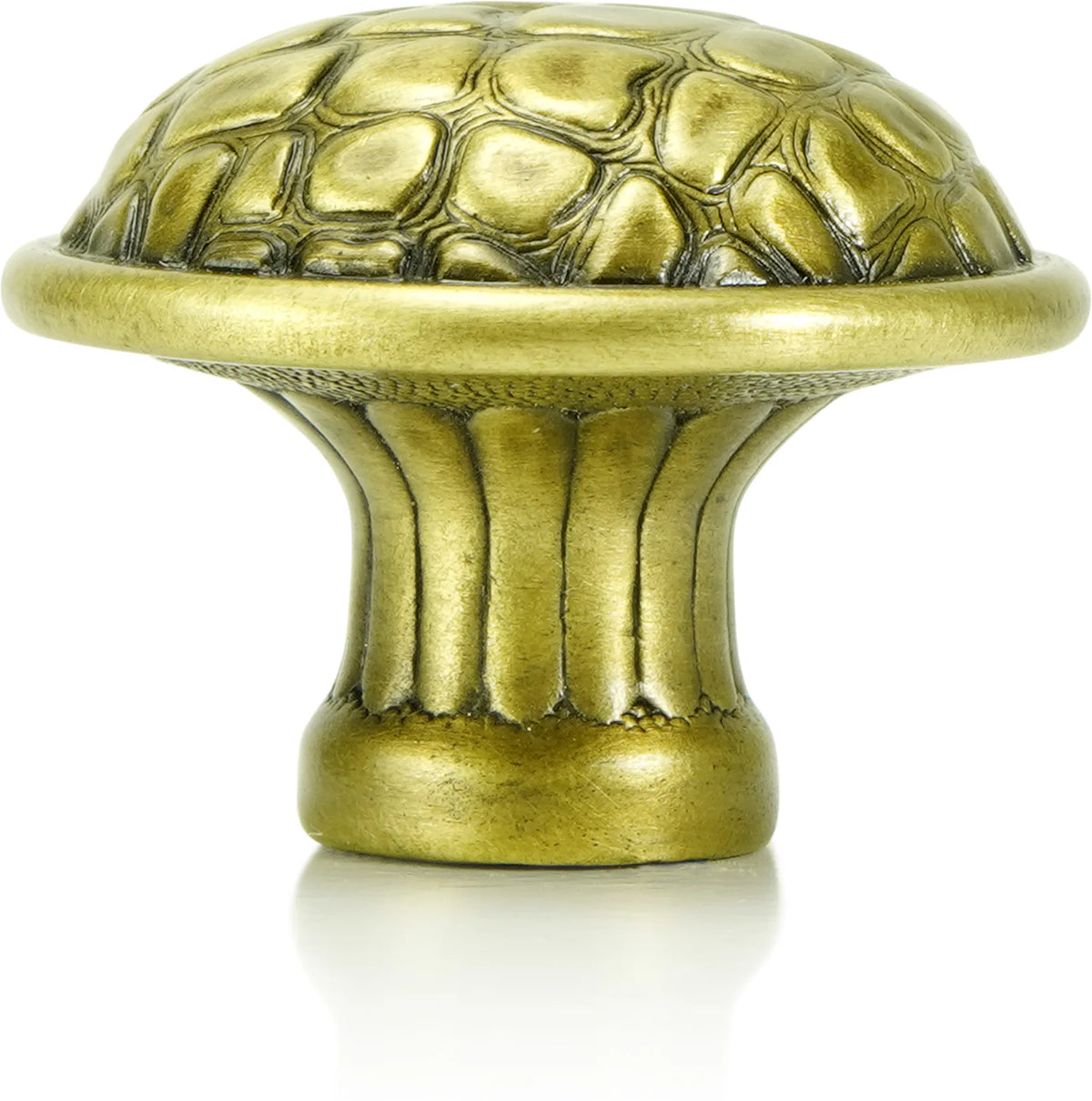 Alligator Knob Burnish Brass Finish 8535BB