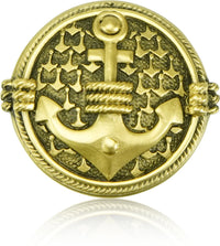Yacht Club Anchor Knob Florentine Gold Finish 8538FG