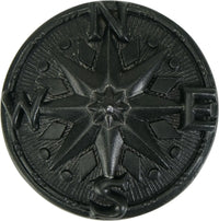 Yacht Club Compass Knob, Matte Black 8540/4