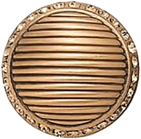 Cambridge Round Knob, Lt. Smoke Topaz Crystal Museum Gold Finish 8628/9