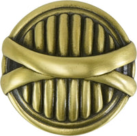 Edgar Berebi Westport Knob In Burnished Brass Plate 8641BB