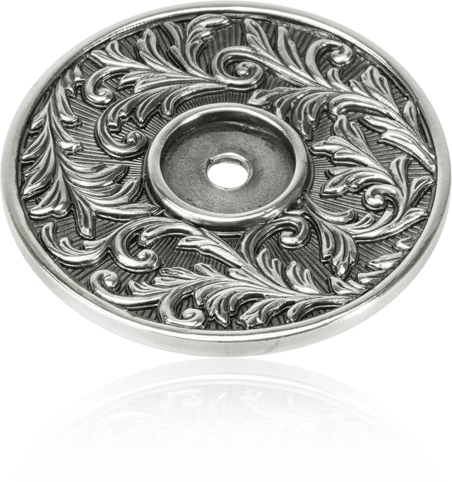 Glendale Back Plate Burnish Silver Finish 8643/6