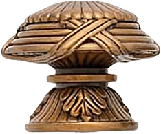Hyde Park Knob, Museum Gold Finish 8653-1