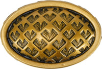 Edgar Berebi Thames Oval Knob In Museum Gold Plate 8658-1