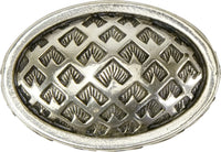 Edgar Berebi Thames Oval Knob In Burnished Silver Plate 8658-6