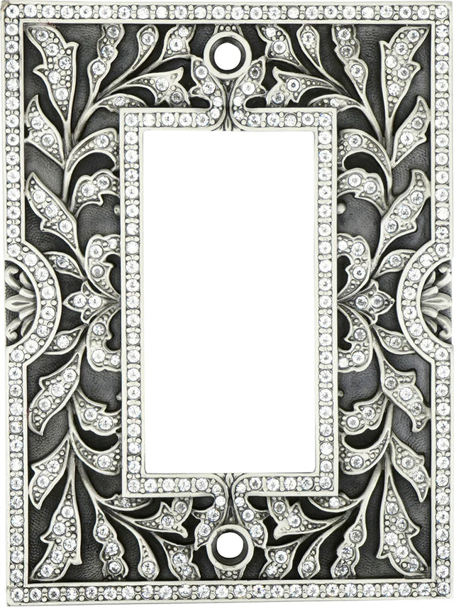 Switch Plates Single Gfi, No Decorative Top/bottom, Clear Crystal 8661MS