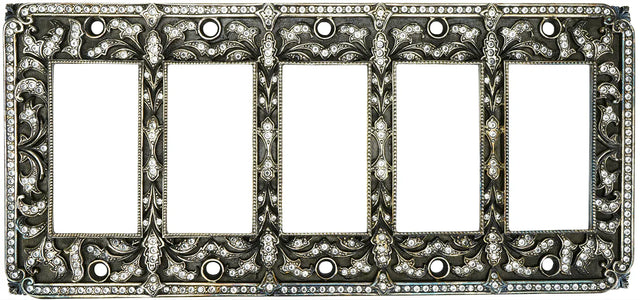 Switch Plates 5 Gfi Switch Cover, Clear Crystal 9460/16