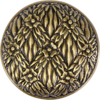 Edgar Berebi Regina Knob In Burnished Brass Plate 9636BB