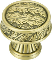 Union Grove Knob, Florentine Gold Plate 9645FG