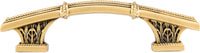 Carlisle Curved 5'' cc Pull, Museum Gold Finish 9721/1