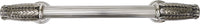 Verona 10'' cc Appliance Pull, 3/4'' Handle, Decorated With Swarovski® Clear Crystal, Burnished Silver Finish 9741/10/16