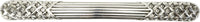 Florence 5'' cc Pull, Decorated With Swarovski® Clear Crystal, Burnished Silver 9845/16
