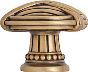 Berkley Knob, Burnished Brass Finish 9847BB