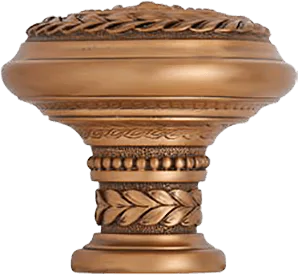 Edgar Berebi Kingston Knob In Museum Gold Plate 9861-1