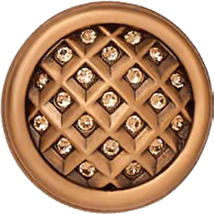 Florence Knob, Lt. Colorado Topaz Crystal Museum Gold Finish 9865/9
