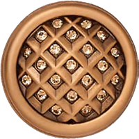Florence Knob, Lt. Colorado Topaz Crystal Museum Gold Finish 9865/9