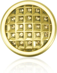 Florence Knob, Lt. Colorado Topaz Crystal Museum Gold Finish 9865/9