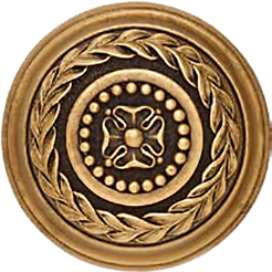 Edgar Berebi Kingston Knob In Burnished Brass Plate 9866BB