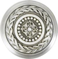 Kingston Knob, Matte Silver 9866MS