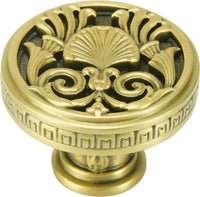 Hamilton Knob, Florentine Gold Plate 9869FG