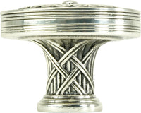 Edgar Berebi Lakewood Knob In Burnished Silver Plate 9887-6