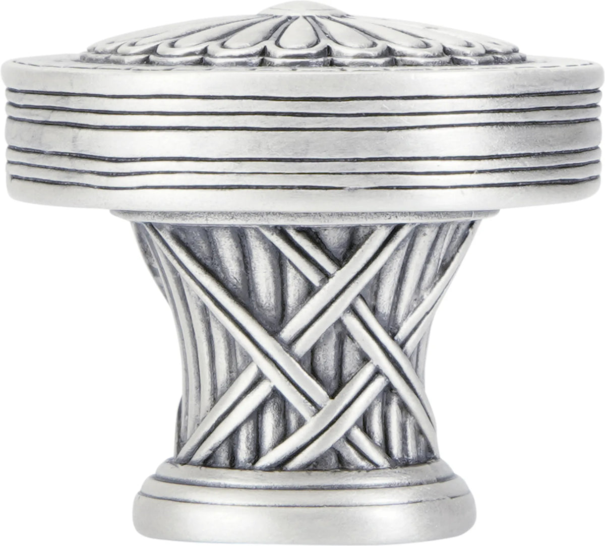 Lakewood Knob, Matte Silver Plate 9895MS