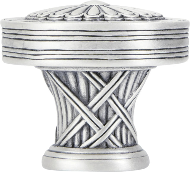 Lakewood Knob, Matte Silver Plate 9895MS