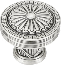Lakewood Knob, Matte Silver Plate 9895MS