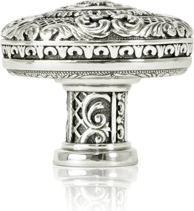 Monterey Knob Burnish Silver Finish 9897/6