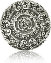 Monterey Knob Burnish Silver Finish 9897/6