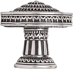 Toulouse Knob, Burnished Silver 9898/6