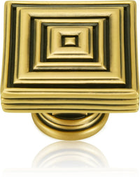 Innsbruck Square Knob Museum Gold Finish 9929/1