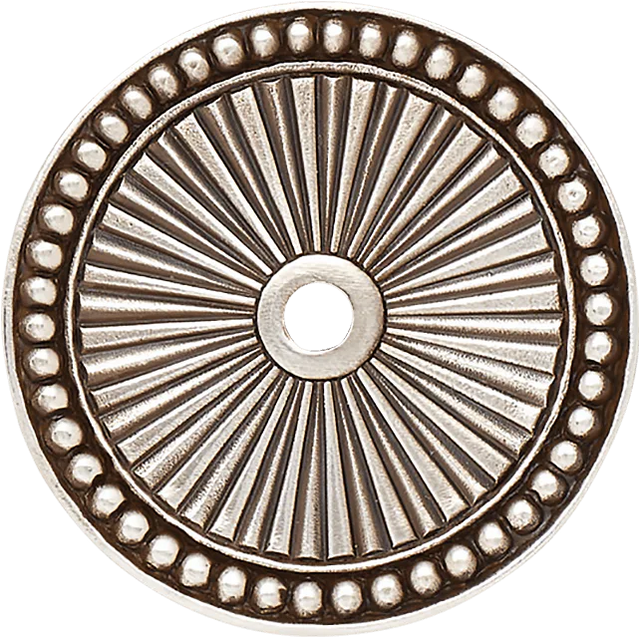 Chesapeake Back Plate, Burnished Silver Finish 9978-6