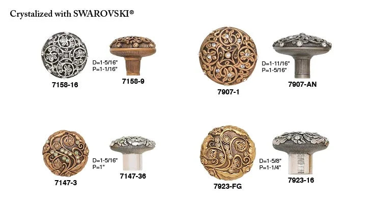 Ribbed Knob 8531