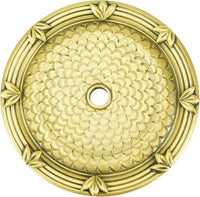 Newport Back Plate, Florentine Gold Plate X8320FG